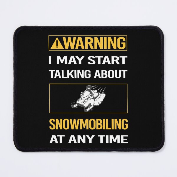 Item preview, Funny Warning Snowmobiling Snowmobile designed and sold by FulviaContreras.