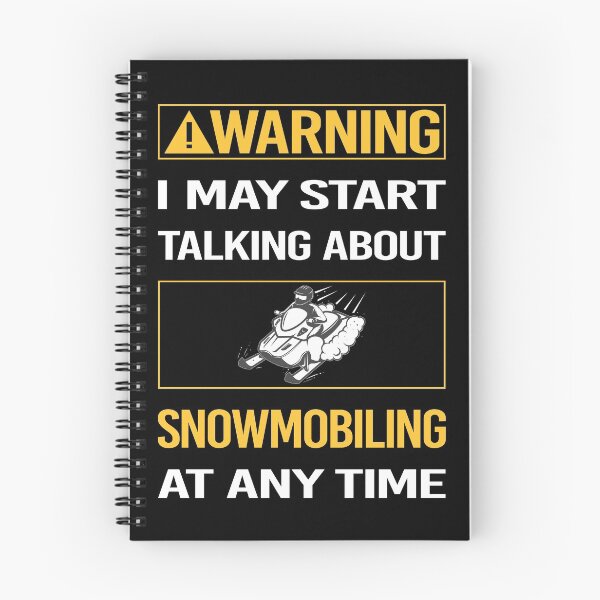Item preview, Funny Warning Snowmobiling Snowmobile designed and sold by FulviaContreras.