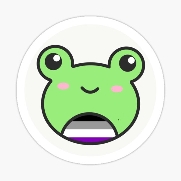 Asexual Pride Frog Sticker For Sale By Sanrioxbby Redbubble