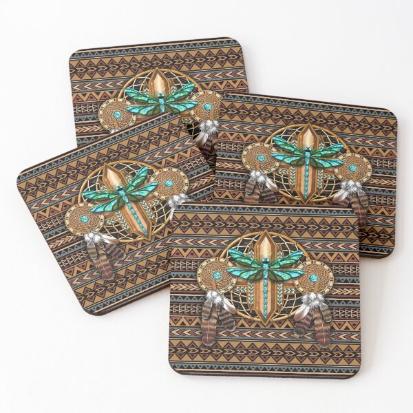 Item preview, Native American Dragonfly African Dragonfly Tribal designed and sold by DarelliBeauty.