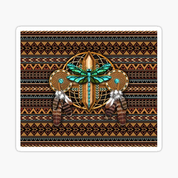 Item preview, Native American Dragonfly African Dragonfly Tribal designed and sold by DarelliBeauty.
