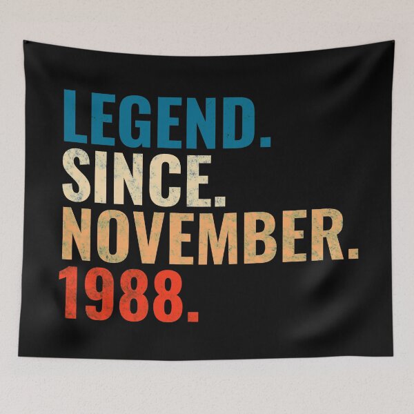 Item preview, Legend Since November 1988 Retro Vintage designed and sold by Teelogic.