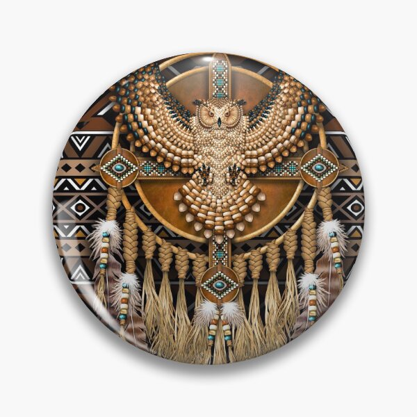 Item preview, Native American Owl Tribal designed and sold by DarelliBeauty.