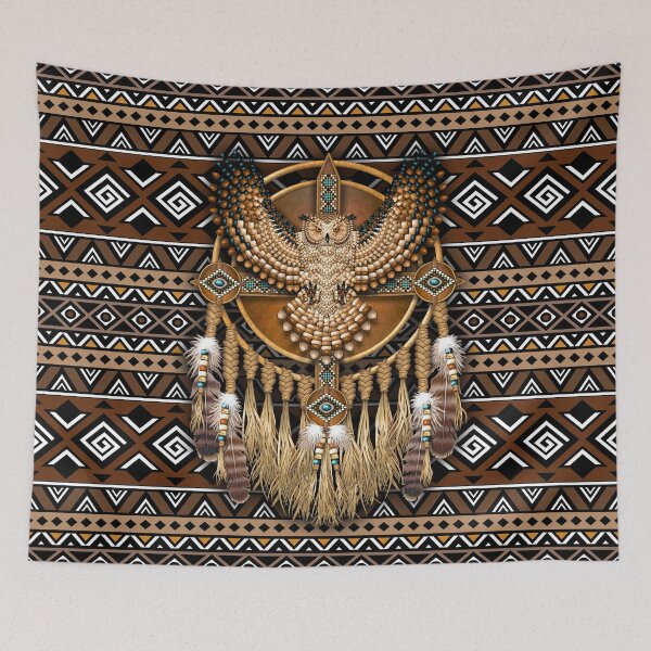 Item preview, Native American Owl Tribal designed and sold by DarelliBeauty.