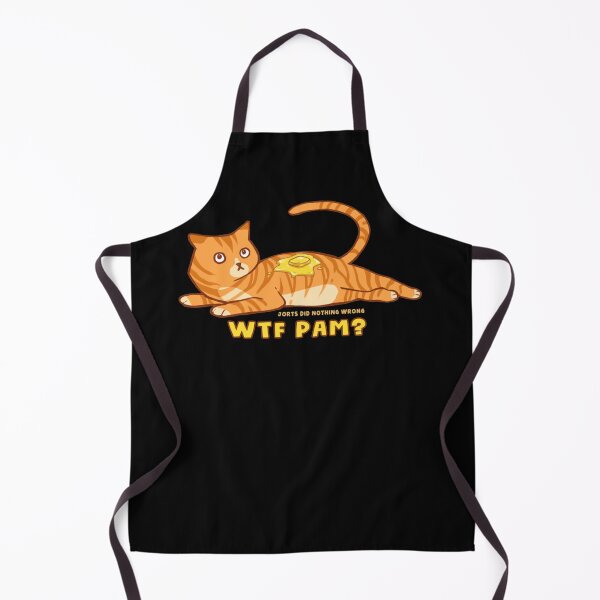 Item preview, WTF PAM Jorts Did Nothing Wrong - orange cat with butter Classic designed and sold by GlennSpillman.