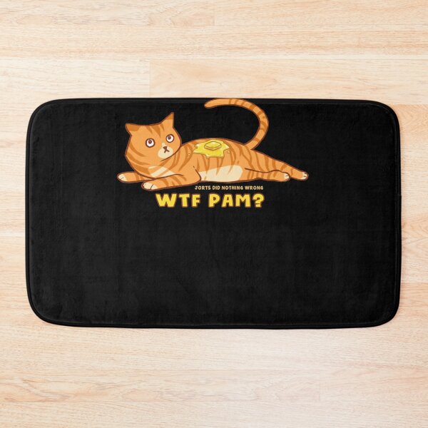 Item preview, WTF PAM Jorts Did Nothing Wrong - orange cat with butter Classic designed and sold by GlennSpillman.