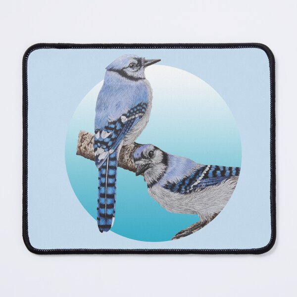 Item preview, Curious blue jays designed and sold by FunnyChameleon.