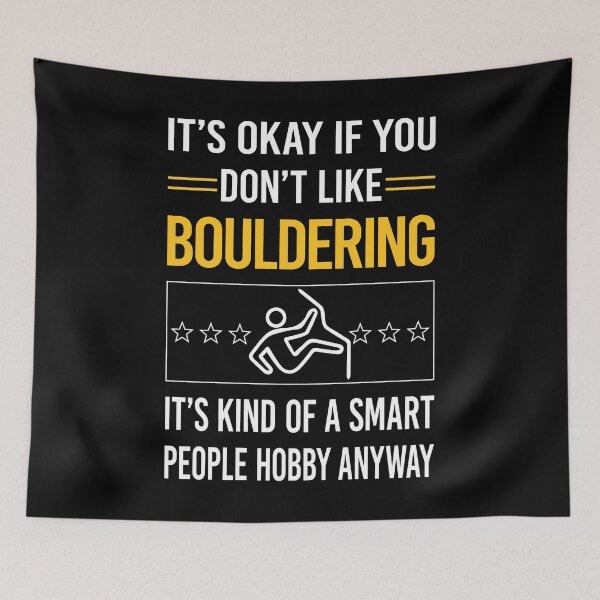 Item preview, Funny Smart People Bouldering Rock Climbing designed and sold by fatherbarliman.