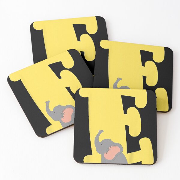Item preview, Kids Capital Letter E Alphabet Elephant Cute Kids Initial  designed and sold by nelsoleste.