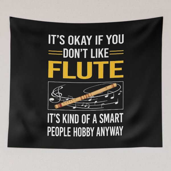 Item preview, Funny Smart People Flute designed and sold by jiggleterrified.