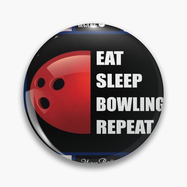 Item preview, Eat Sleep Bowling Repeat Vintage  designed and sold by AverilArt.