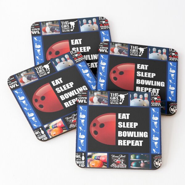 Item preview, Eat Sleep Bowling Repeat Vintage  designed and sold by AverilArt.