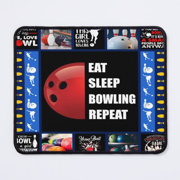 Item preview, Eat Sleep Bowling Repeat Vintage designed and sold by AverilArt.