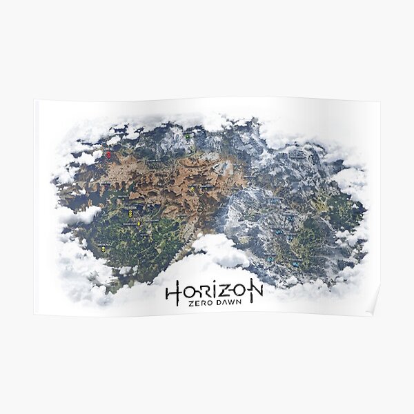 Horizon Zero Dawn Map Poster