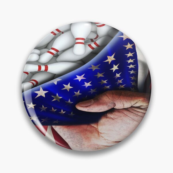 Item preview, Bowling American Flag  designed and sold by AverilArt.