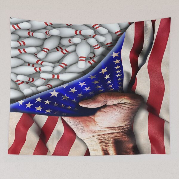 Item preview, Bowling American Flag  designed and sold by AverilArt.