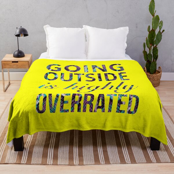 Item preview, Going Outside Is Highly Overrated - Funny Humor Quotes designed and sold by Delandor.