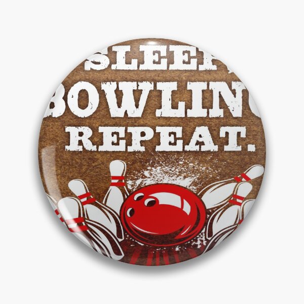 Item preview, Eat Sleep Bowling Vintage Art designed and sold by AverilArt.