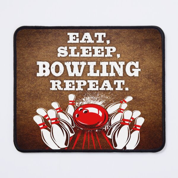 Item preview, Eat Sleep Bowling Vintage Art designed and sold by AverilArt.