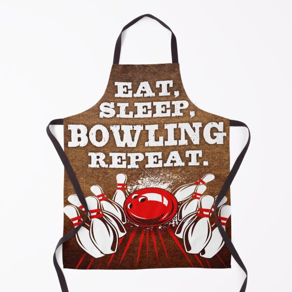 Item preview, Eat Sleep Bowling Vintage Art designed and sold by AverilArt.