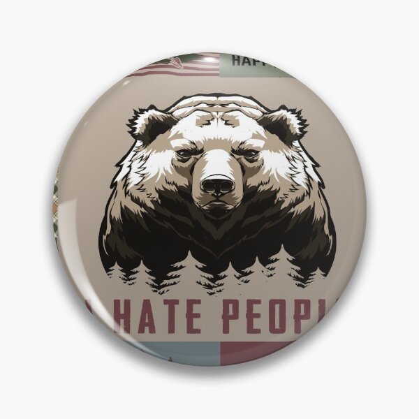 Item preview, Camping Bear I Hate People designed and sold by AverilArt.