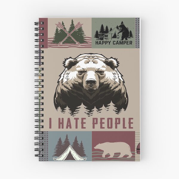 Item preview, Camping Bear I Hate People designed and sold by AverilArt.