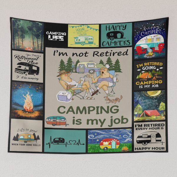 Item preview, I'm Not Retired Camping Is My Job  designed and sold by AverilArt.