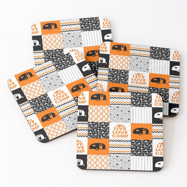Item preview, Orange Eat Sleep Camp Camping Life designed and sold by AverilArt.