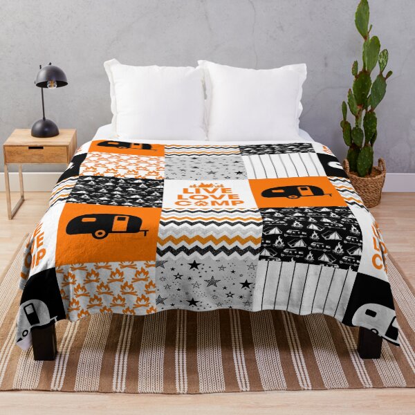 Item preview, Orange Eat Sleep Camp Camping Life designed and sold by AverilArt.
