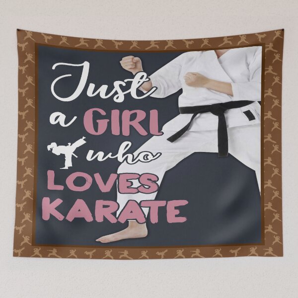 Item preview, JUST A GIRL WHO LOVES KARATE designed and sold by AverilArt.