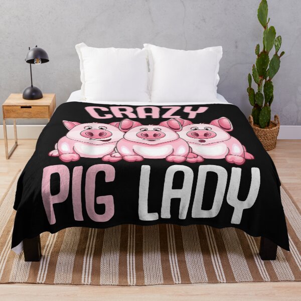 Item preview, Crazy Pig Lady Farmer Women designed and sold by Mitzi12312.