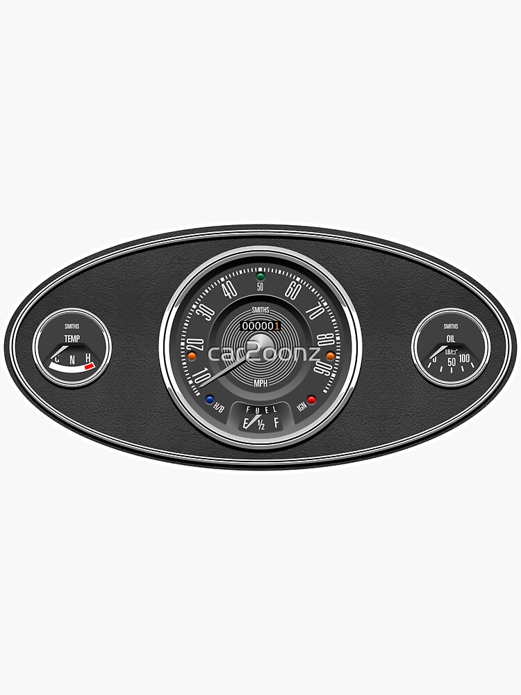 classic-mini-dashboard-sticker-for-sale-by-car2oonz-redbubble