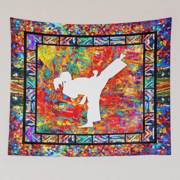 Item preview, KARATE PAINT ART COLOR designed and sold by AverilArt.