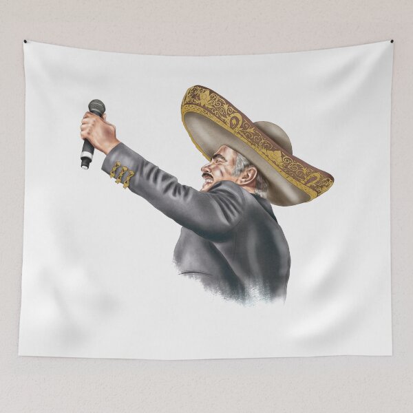 Item preview, Vicente Fernandez Holding Microphone To the Air designed and sold by Cloudy--Skies.