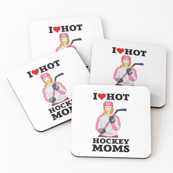 Item preview, I Love Hot Hockey Moms - Divertido Pegatina designed and sold by andrei49387.