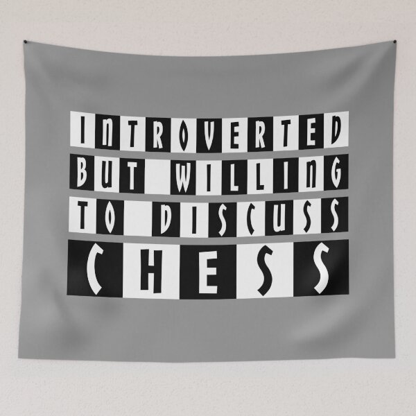 Item preview, Introverted But Willing to Discuss Chess designed and sold by DAFIN.