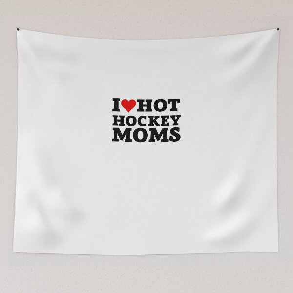 Item preview, I Love Hot Hockey Moms - Divertido Pegatina designed and sold by andrei49387.