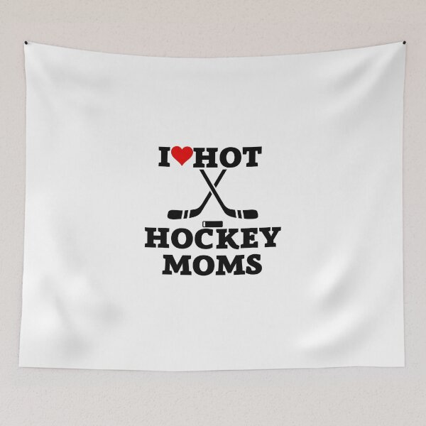 Item preview, I Love Hot Hockey Moms - Divertido Pegatina designed and sold by andrei49387.