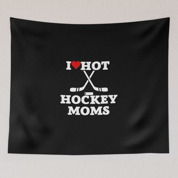 Item preview, I Love Hot Hockey Moms - Divertido Pegatina designed and sold by andrei49387.