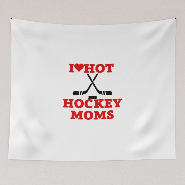 Item preview, I Love Hot Hockey Moms - Divertido Pegatina designed and sold by andrei49387.