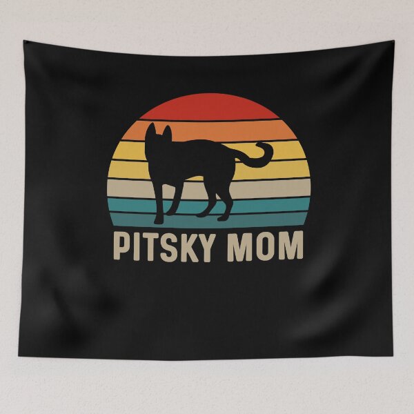 Item preview, Pitsky Mom Sunset - Pitsky Dog Breed Lover designed and sold by tjred01.