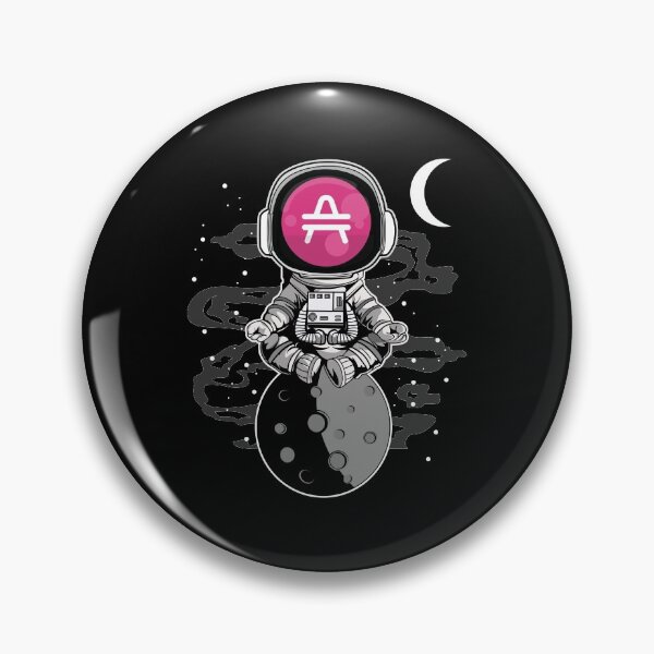 Item preview, Astronaut Yoga AMP Coin To The Moon Crypto Token Cryptocurrency Blockchain Wallet HODL designed and sold by AdamRoberts90.