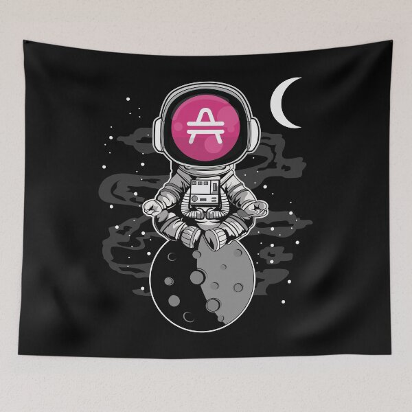 Item preview, Astronaut Yoga AMP Coin To The Moon Crypto Token Cryptocurrency Blockchain Wallet HODL designed and sold by AdamRoberts90.