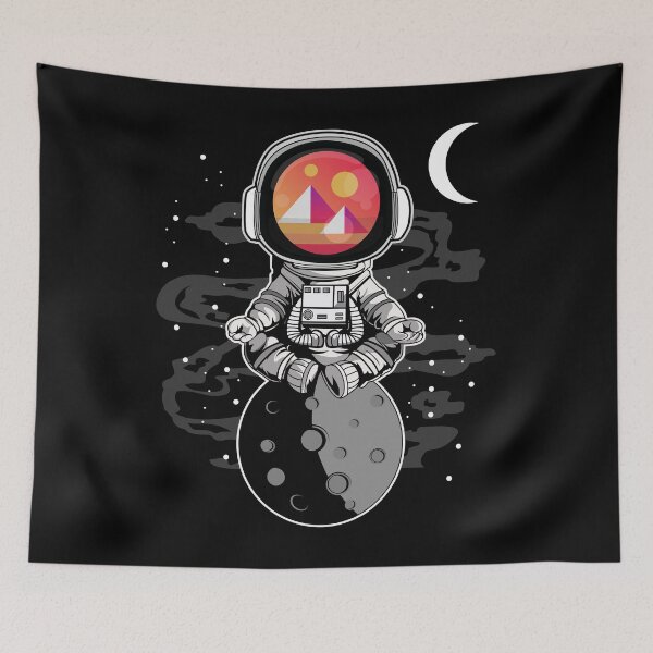 Item preview, Astronaut Yoga Decentraland MANA Coin To The Moon Crypto Token Cryptocurrency Blockchain Wallet HODL designed and sold by AdamRoberts90.