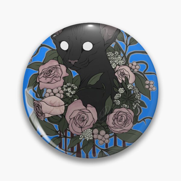 Item preview, Dark Floral Feline Sticker designed and sold by DanielBock.