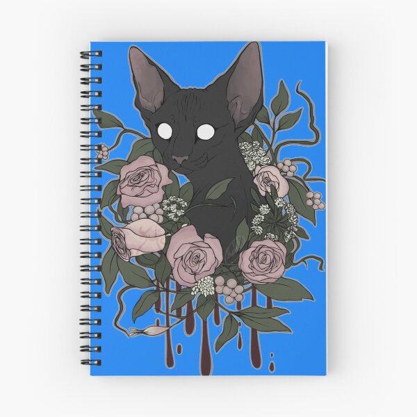 Item preview, Dark Floral Feline Sticker designed and sold by DanielBock.