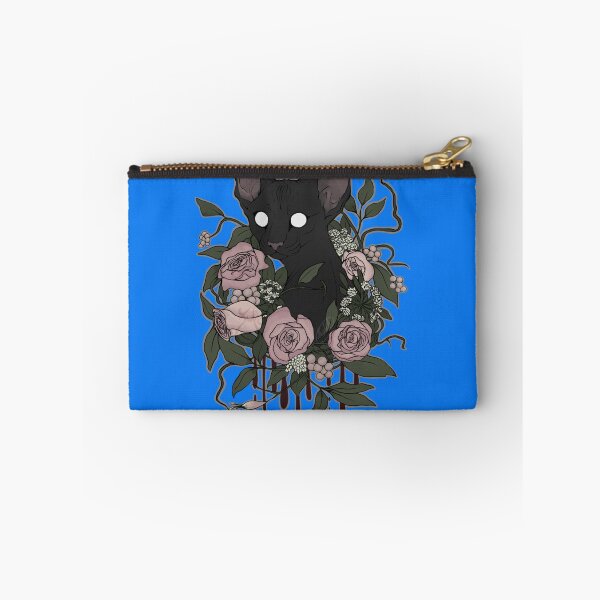 Item preview, Dark Floral Feline Sticker designed and sold by DanielBock.