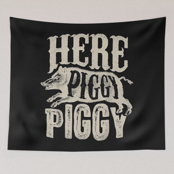 Item preview, Here Piggy Piggy  Boar Hunting Vintage Pig Hog Hunter designed and sold by Mitzi12312.