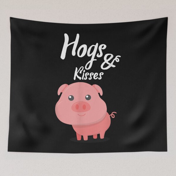 Item preview, Hogs & Kisses - Pig Owner Cute designed and sold by Mitzi12312.