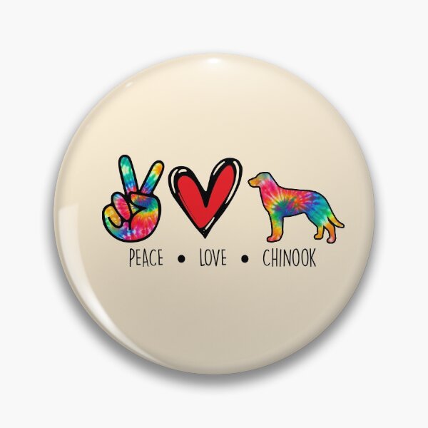 Item preview, Chinook Tie Dye Peace Love Dog Mom  designed and sold by rafaeltto.